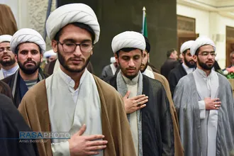 آئین عمامه گذاری طلاب حوزه&zwnj;های علمیه استان فارس