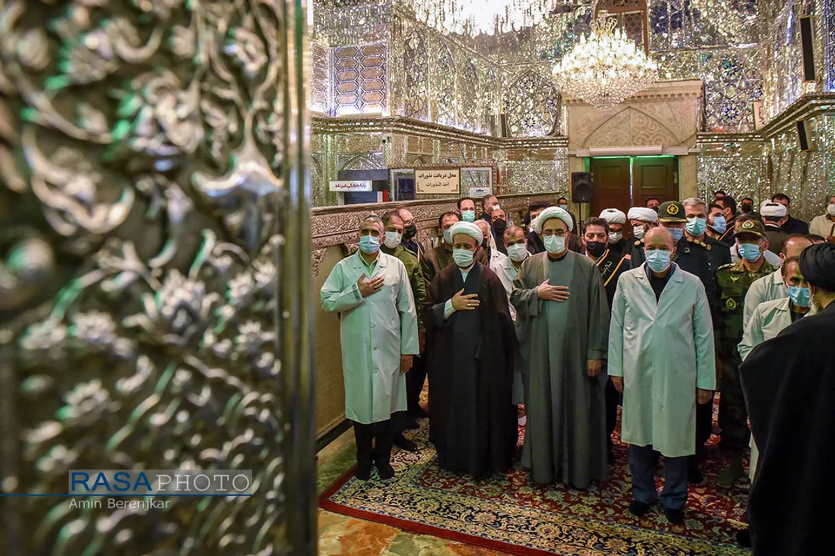 آیین گلاب شویی مضجع شریف حضرت احمدبن موسی الکاظم (ع) &lrm;&lrm;