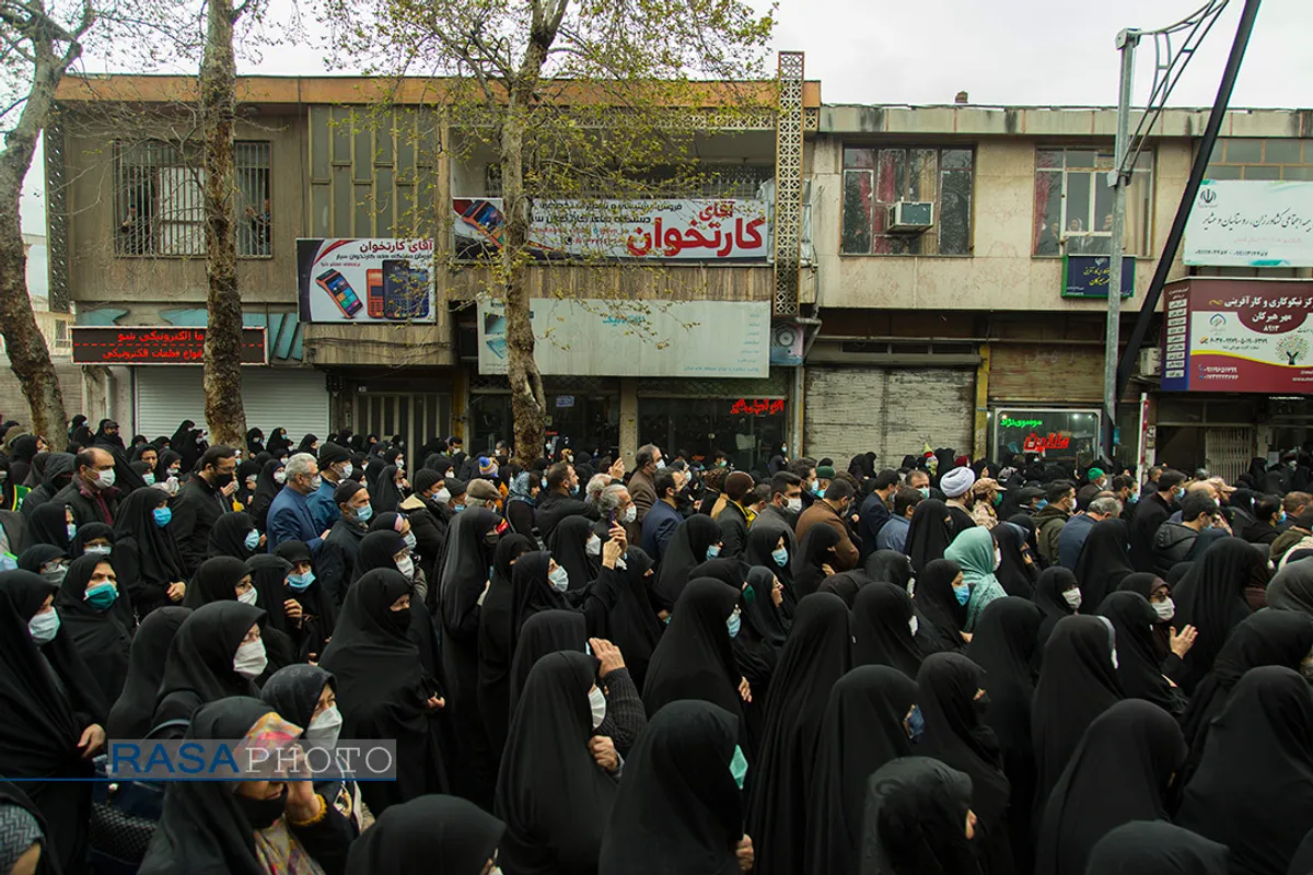 تشییع پیکر آیت الله علوی گرگانی در گرگان