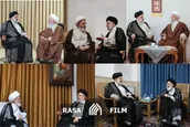 میزبانی علما و مراجع تقلید از رییس جمهور در قم