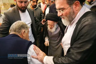 تشرف حضرت آیت الله شبیری زنجانی به حرم حضرت فاطمه معصومه (سلام&zwnj;الله&zwnj;علیها)