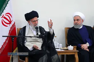 دیدار رئیس&zwnj;جمهور و اعضای هیئت دولت مقام معظم رهبری