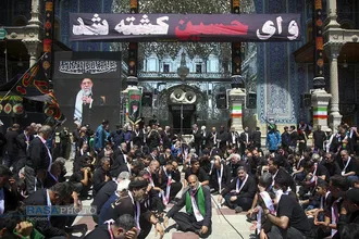 نماز جماعت و عزاداری ظهر عاشورای حسینی در قم