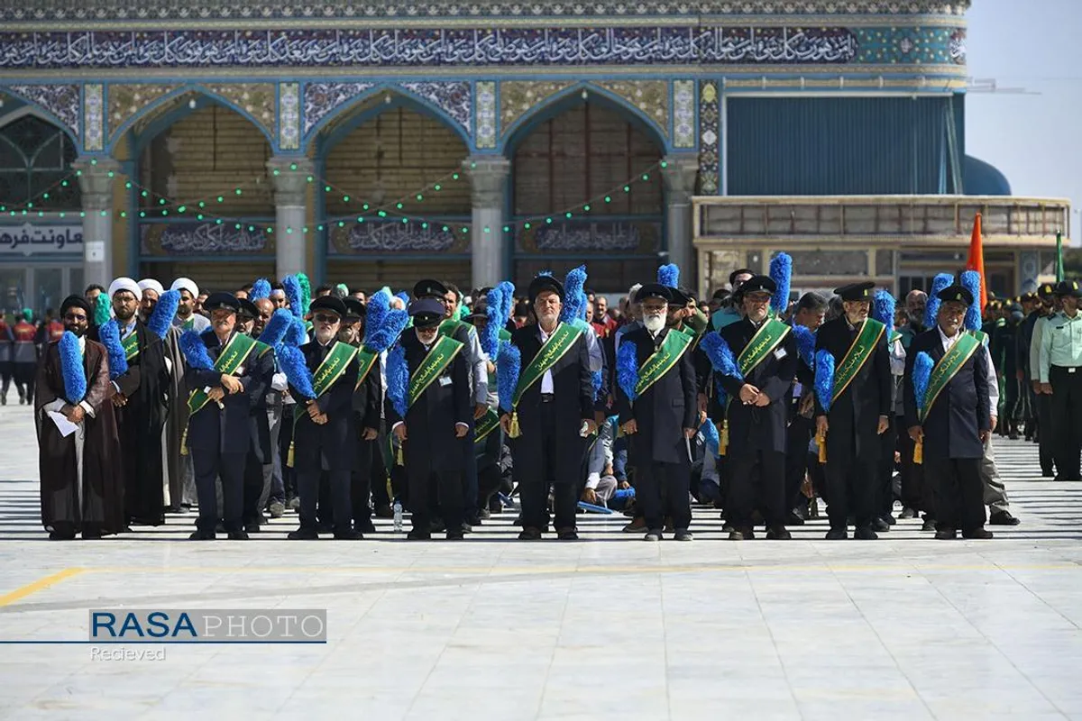 صبحگاه مشترک نیروی&zwnj;های مسلح در مسجد مقدس جمکران