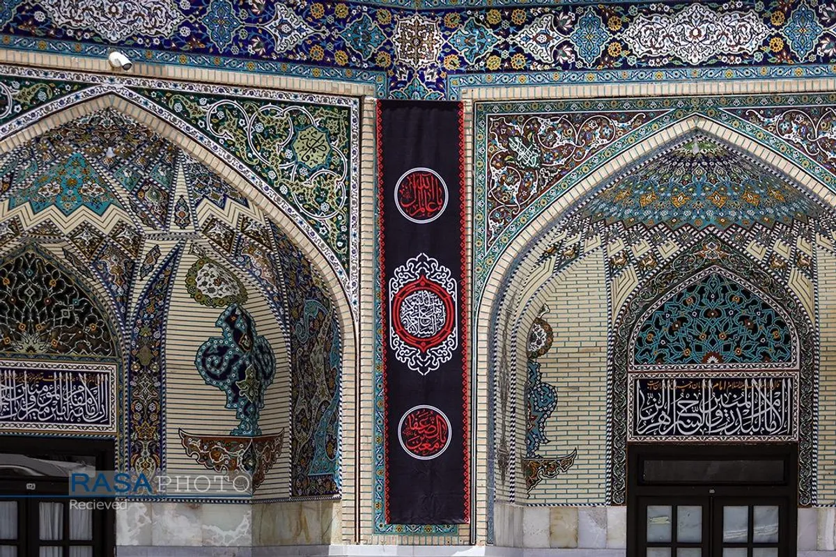 سیاه&zwnj;پوشی حرم مطهر رضوی در آستانه ماه محرم