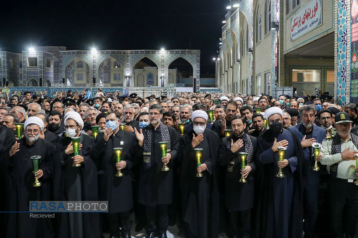 مراسم شام&zwnj;غریبان حضرت سید الشهداء (علیه السلام) در حرم مطهر رضوی