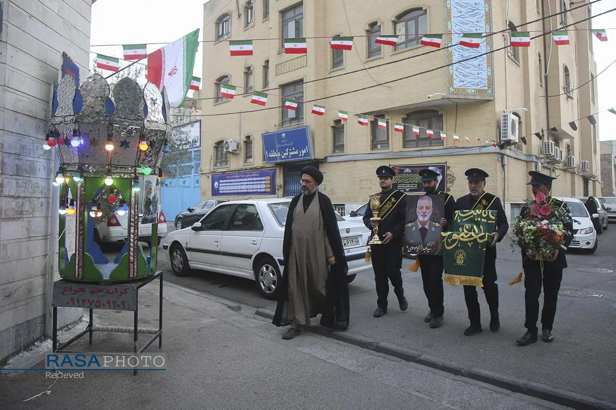 حضور خادمان حرم حضرت معصومه (س) در منزل سپهبد شهید عبدالرحیم موسوی