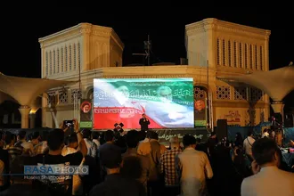 تجمع مردم قم در امتداد ابراهیم جهت اعتلای مسیر خدمت و پیشرفت