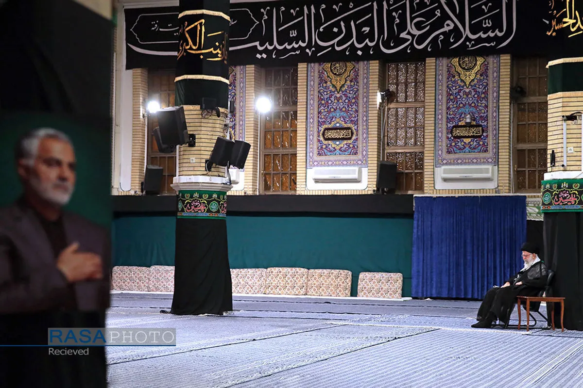 آخرین شب مراسم عزاداری حضرت اباعبدالله الحسین (علیه&zwnj;السلام) با حضور رهبر انقلاب