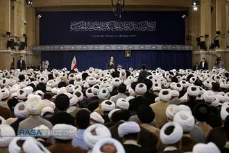 دیدار جمعی از مبلغان و طلاب حوزه&zwnj;های علمیه سراسر کشور