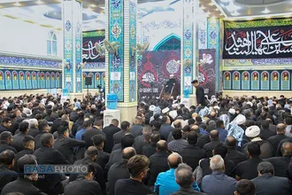 مراسم عزاداری در مدرسه علمیه حضرت امام حسین (ع) اهواز