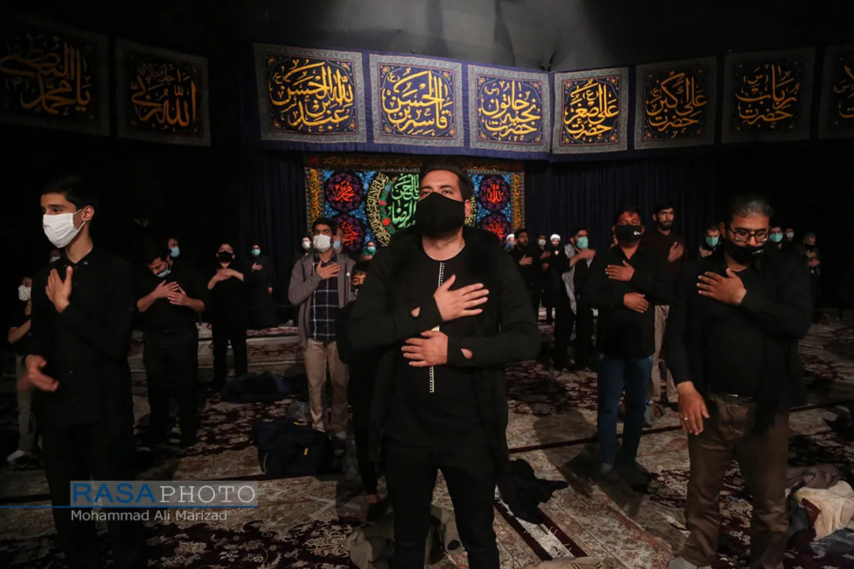 مراسم عزاداری دهه سوم ماه سفر در حسینیه آیت الله شاهرودی در مشهد