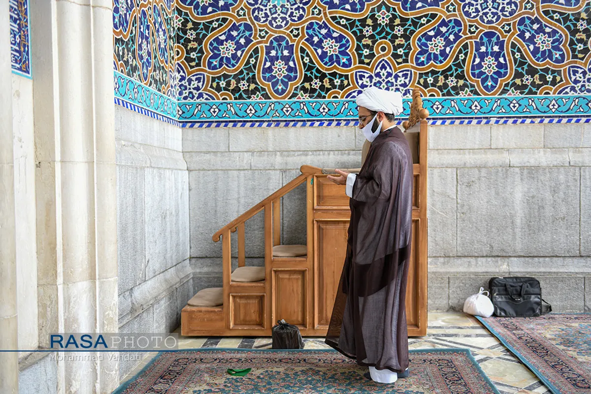من هم ماسک میزنم | استفاده گسترده طلاب از ماسک