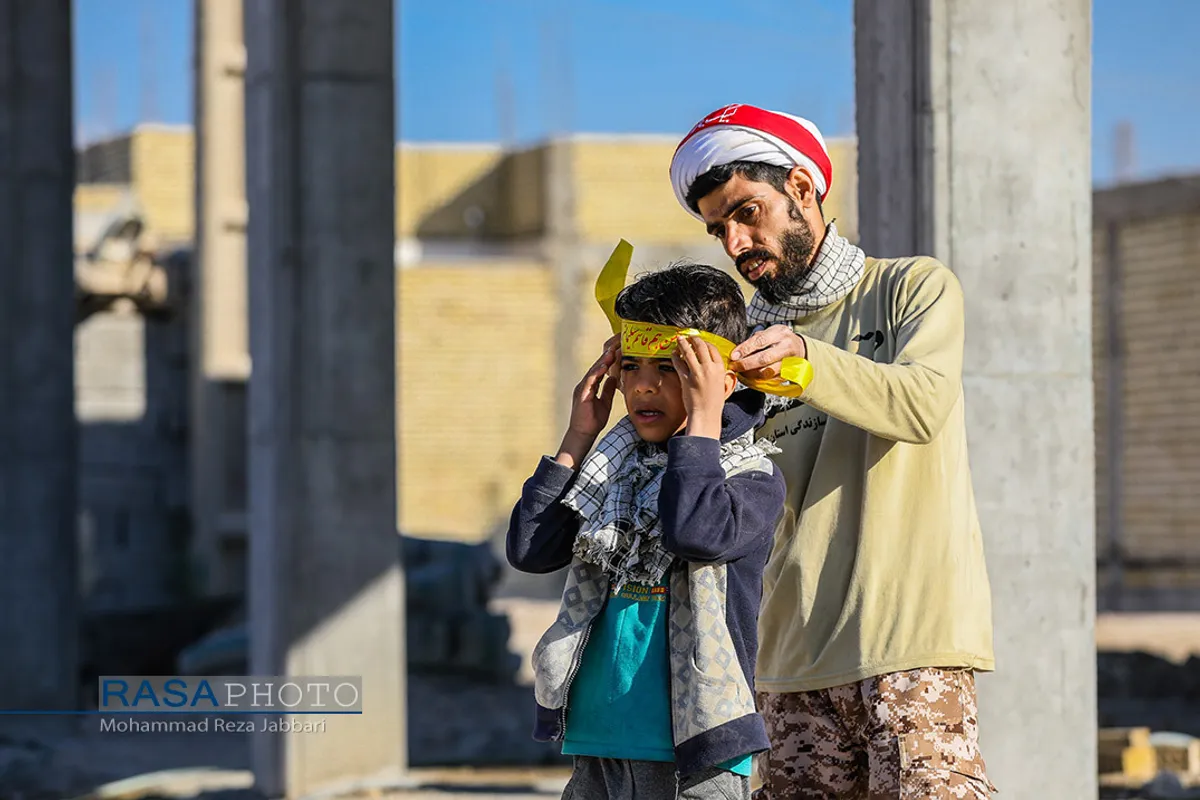 اردوی جهادی طلاب و بسیجیان قم در شهر بندر امام خمینی (سربندر)&lrm;&lrm;
