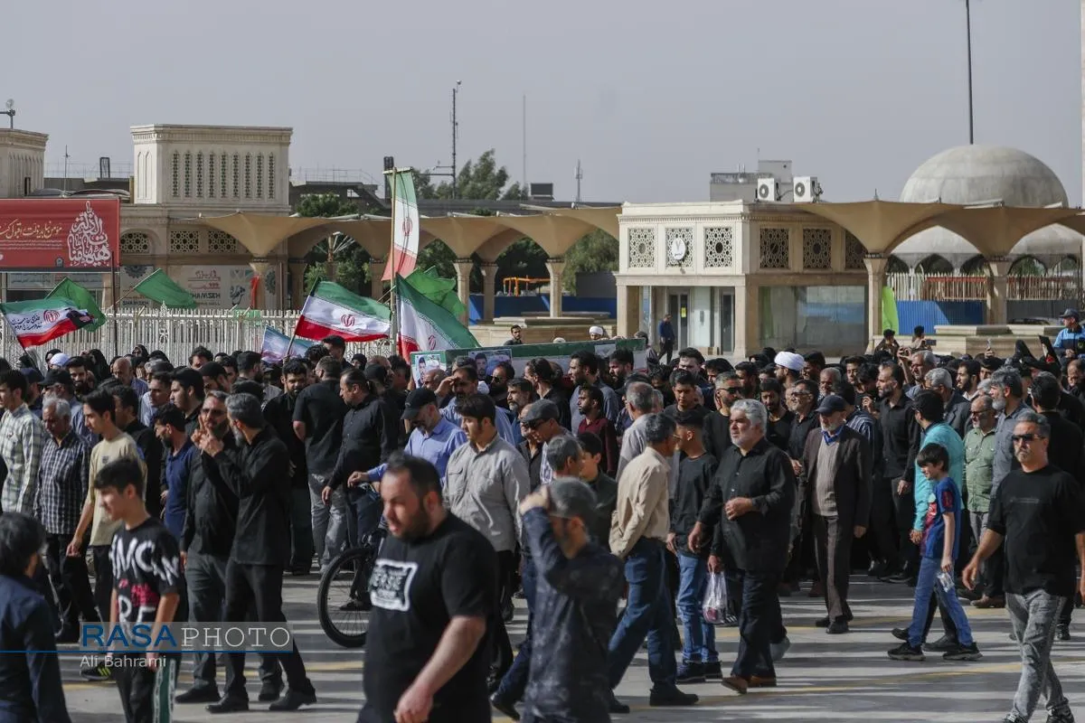 تشییع بسیجی شهید محسن گرایی
