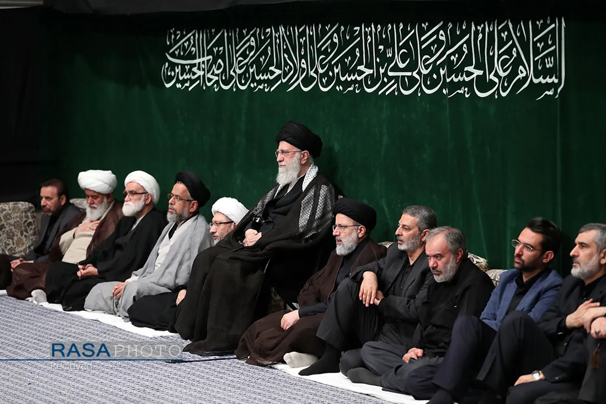 مراسم عزاداری حضرت اباعبدالله الحسین (علیه&zwnj;السلام) در شب تاسوعا با حضور رهبر انقلاب