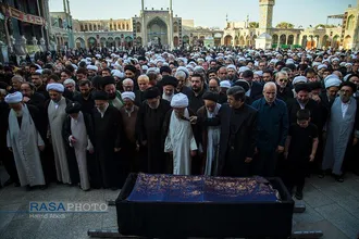 تشییع همسر آیت الله شبیری زنجانی