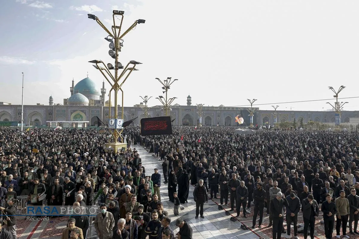 مجلس عزای شهادت رهبر معظم انقلاب (ره) در حرم مطهر رضوی
