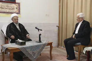 دیدار معاون اول رئیس جمهور با حضرت آیت الله مکارم شیرازی