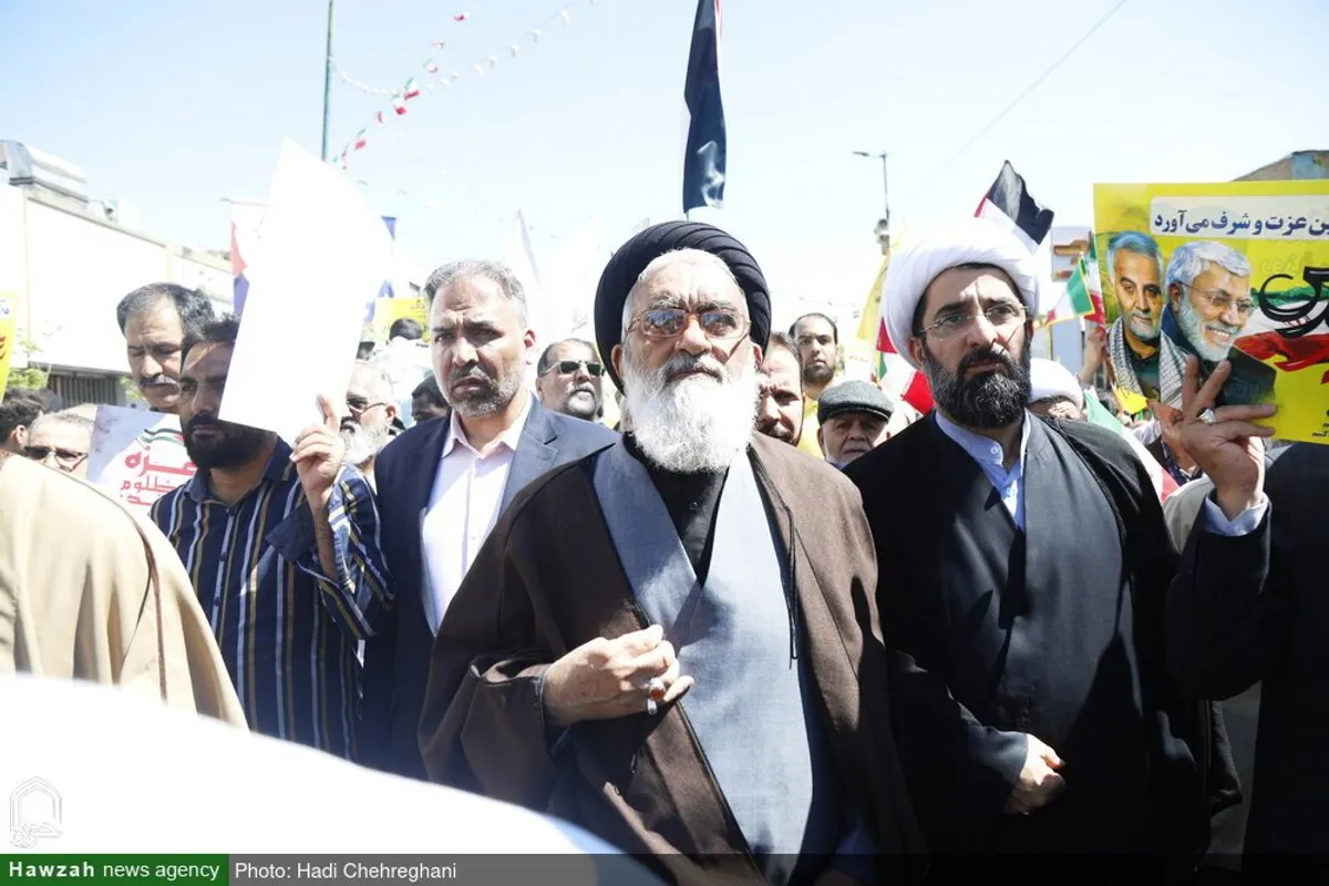 حضور شخصیت های حوزوی در راهپیمایی روز جهانی قدس