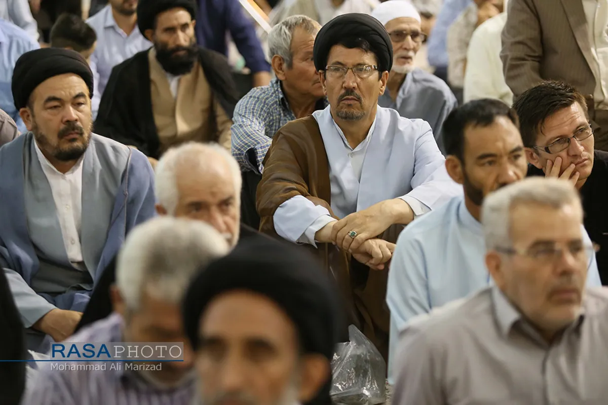 مراسم بزرگداشت آیت الله آصف محسنی در حرم حضرت معصومه (سلام الله علیها)