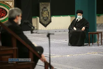 عزاداری شام شهادت حضرت زهرا (سلام&zwnj;الله&zwnj;علیها) با حضور رهبر انقلاب