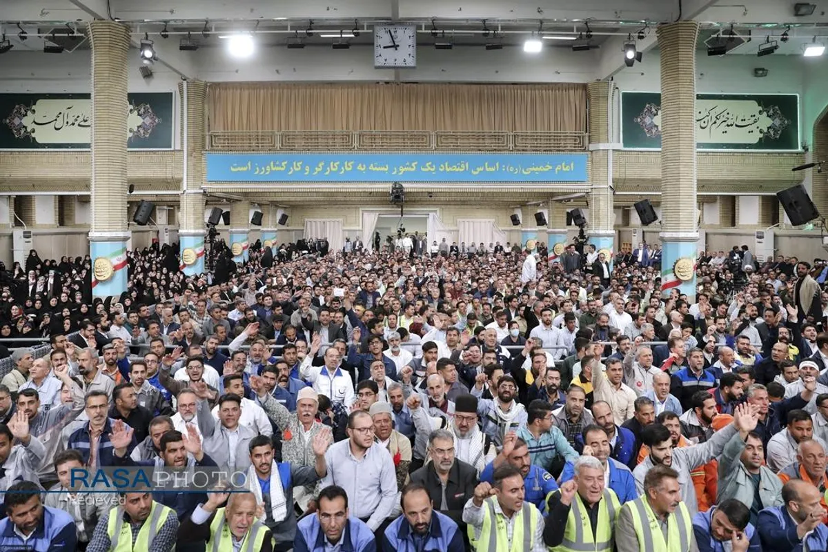 دیدار کارگران با رهبر معظم انقلاب