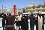عزاداری روز شهادت حضرت امام جعفر صادق (ع) و تشییع پیکر شهید دفاع مقدس در قم