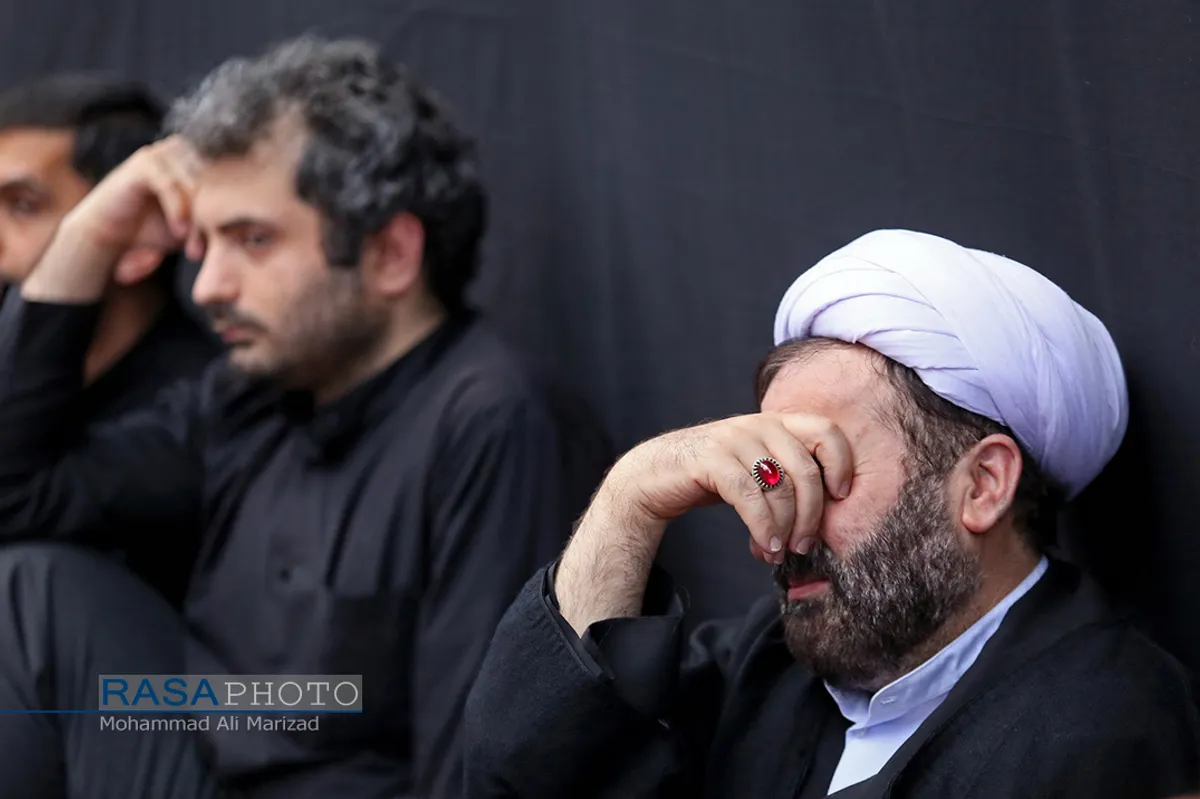 دسته عزاداری شهادت حضرت امام امیر المومنین (ع) با حضور حضرت آیت الله وحید خراسانی