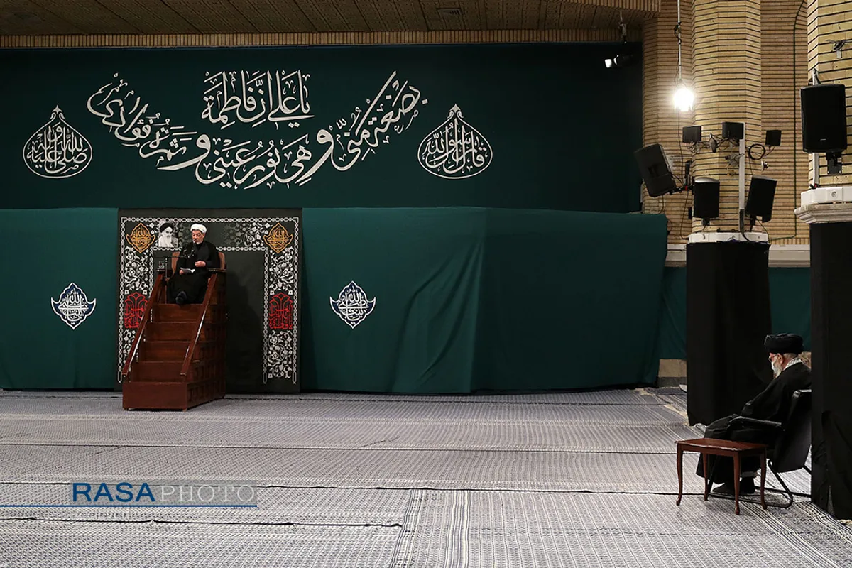 آخرین شب عزاداری فاطمیه ۱۴۴۲ در حسینیه امام خمینی (ره)