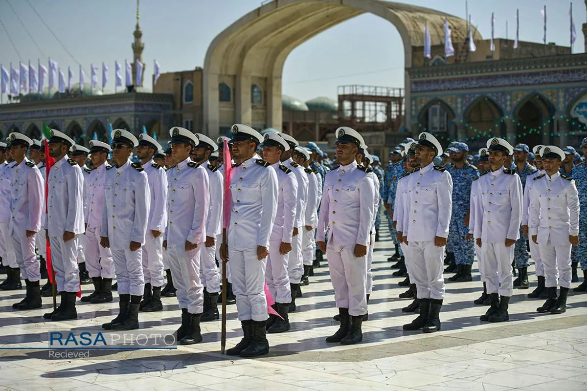 صبحگاه مشترک نیروی&zwnj;های مسلح در مسجد مقدس جمکران
