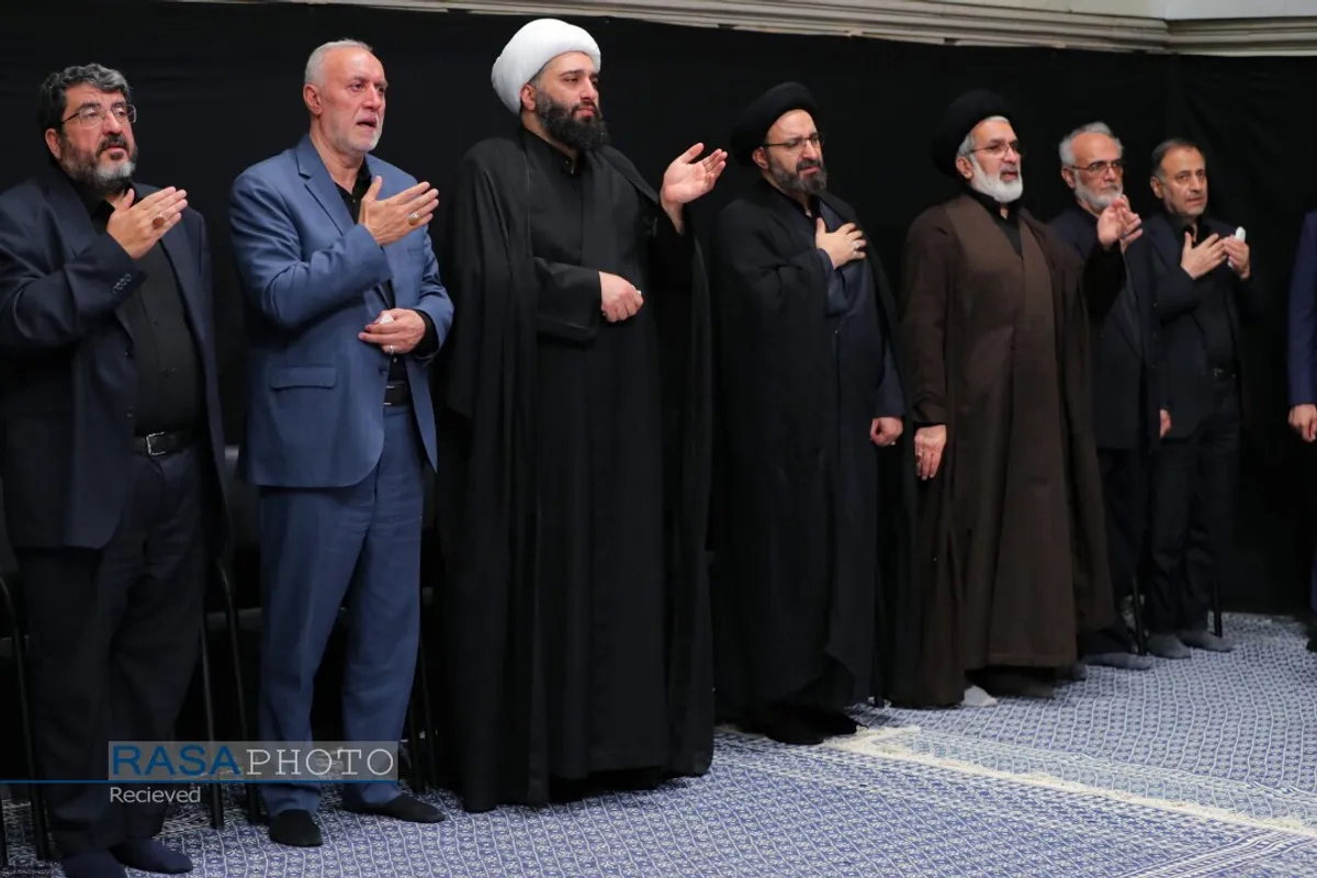 مراسم عزاداری روز اربعین هیئت&zwnj;های دانشجویی در حضور رهبر انقلاب