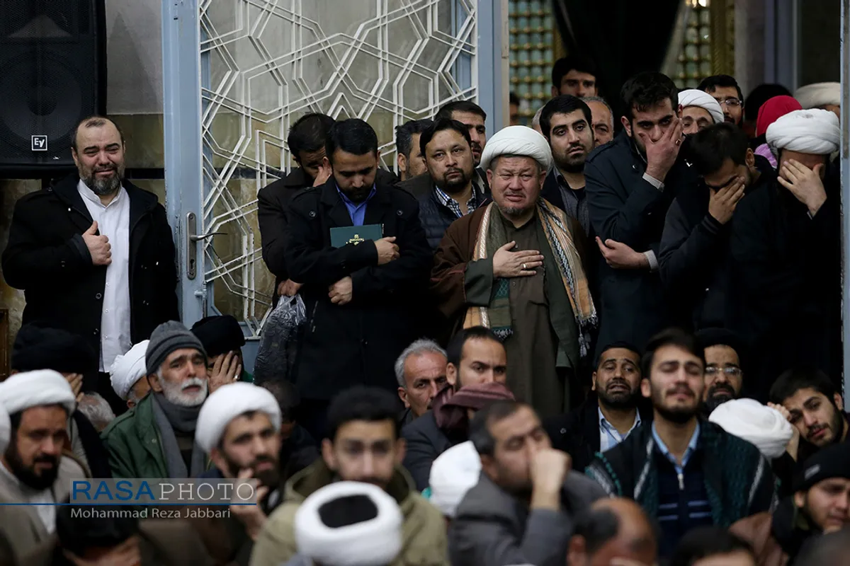 مراسم چهلمین روز رحلت مرحوم آیت الله هاشمی شاهرودی در مسجد اعظم قم