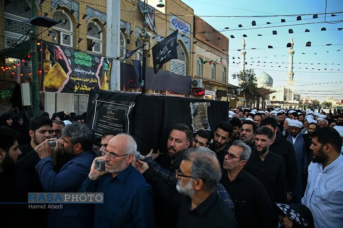 تشییع همسر آیت الله شبیری زنجانی