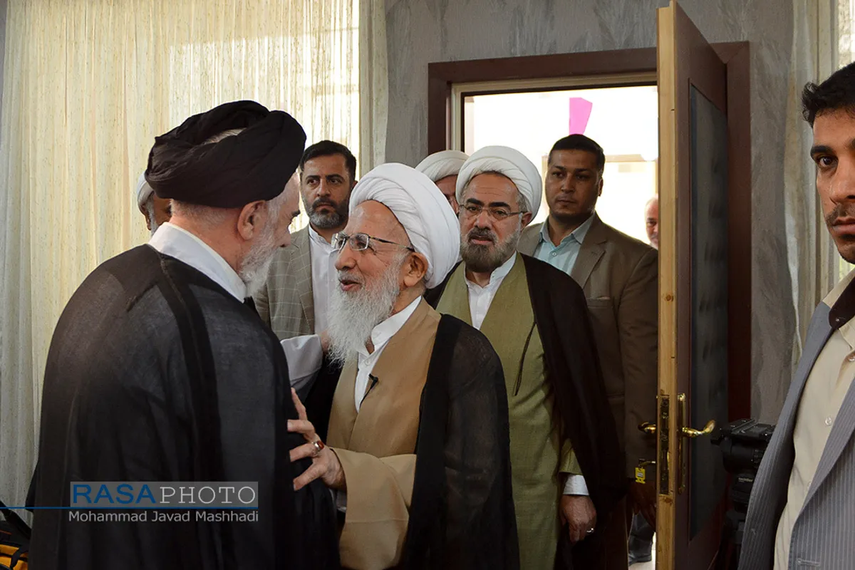 دیدار مدیر حوزه علمیه خراسان با آیت الله جوادی آملی&lrm;