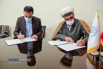 امضاء تفاهم نامه همکاری خبرگزاری رسا و دفتر استانی سازمان سراج در قم