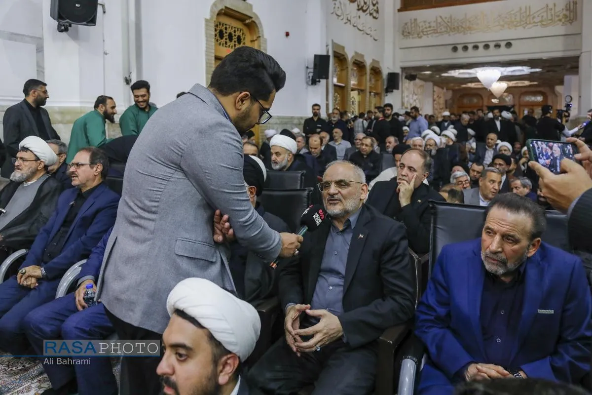 مراسم بزرگداشت چهلم شهیدان لاریجانی