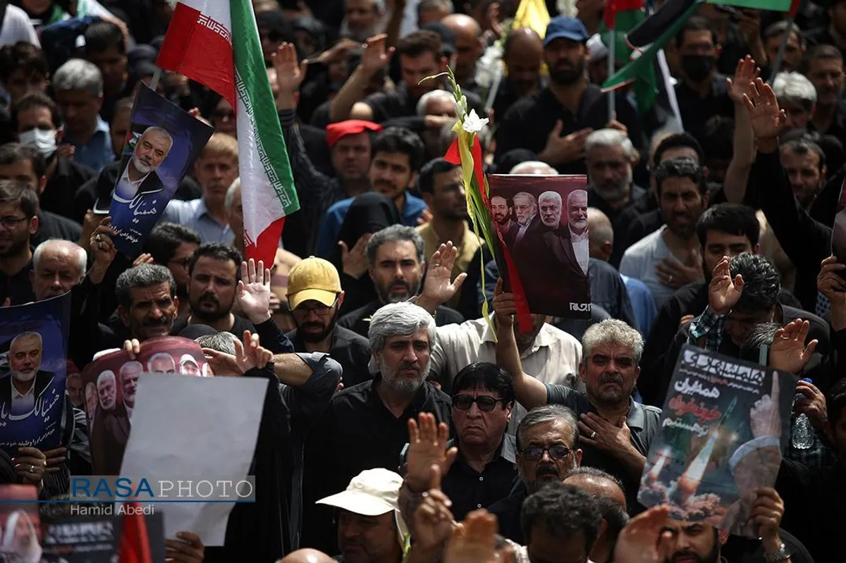 تشییع مجاهد مقاوم شهید اسماعیل هنیه در تهران