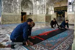 مراسم تعویض پرچم حرم حضرت معصومه (سلام الله علیها) در شب اول محرم ۱۴۴۴