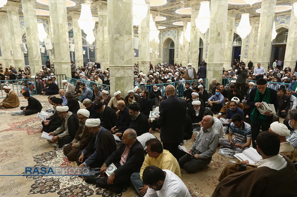 مراسم ختم آیت الله فاطمی&zwnj;نیا در مسجد اعظم قم