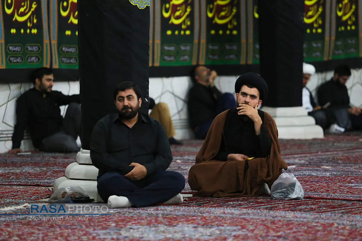 مراسم سوگواری حضرت اباعبدالله&zwnj;الحسین(ع) در هیئت ثارالله قم&lrm;