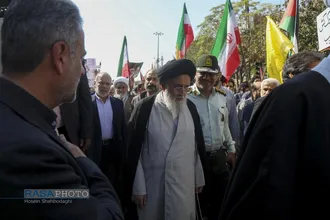 راهپیمایی بشارت نصر در قم