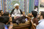 درس اخلاق آیت الله فیاضی در دفتر مقام معظم رهبری در قم