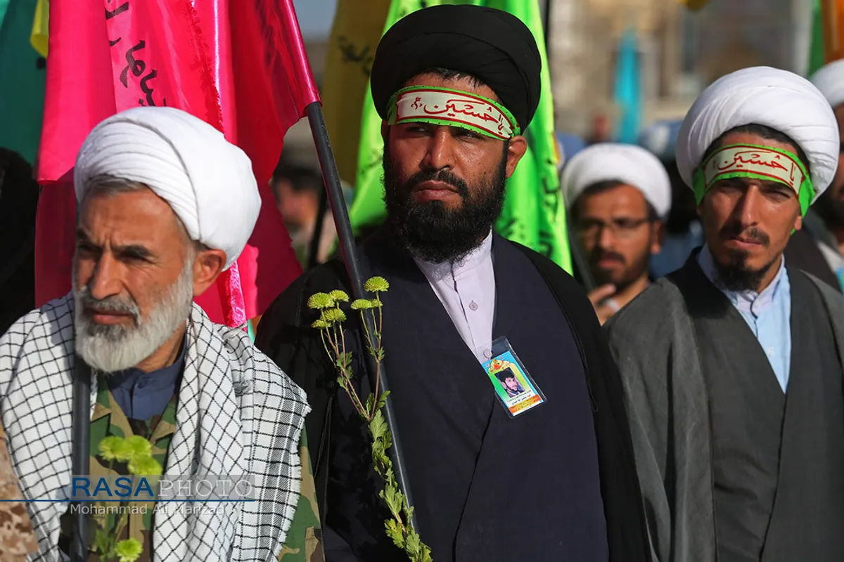 صبحگاه مشترک نیرو&zwnj;های مصلح با عنوان بیعت با امام زمان (عج) با حضور سردار باقری فرمانده کل نیرو&zwnj;های مصلح و حجت الاسلام والمسلمین رحیمیان