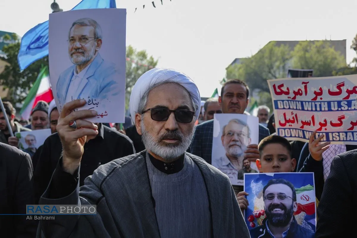 تشییع شهید دکتر علی لاریجانی در قم