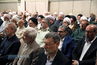 مراسم تنفیذ حکم چهاردهمین دوره ریاست جمهوری اسلامی ایران&zwnj; توسط رهبر انقلاب