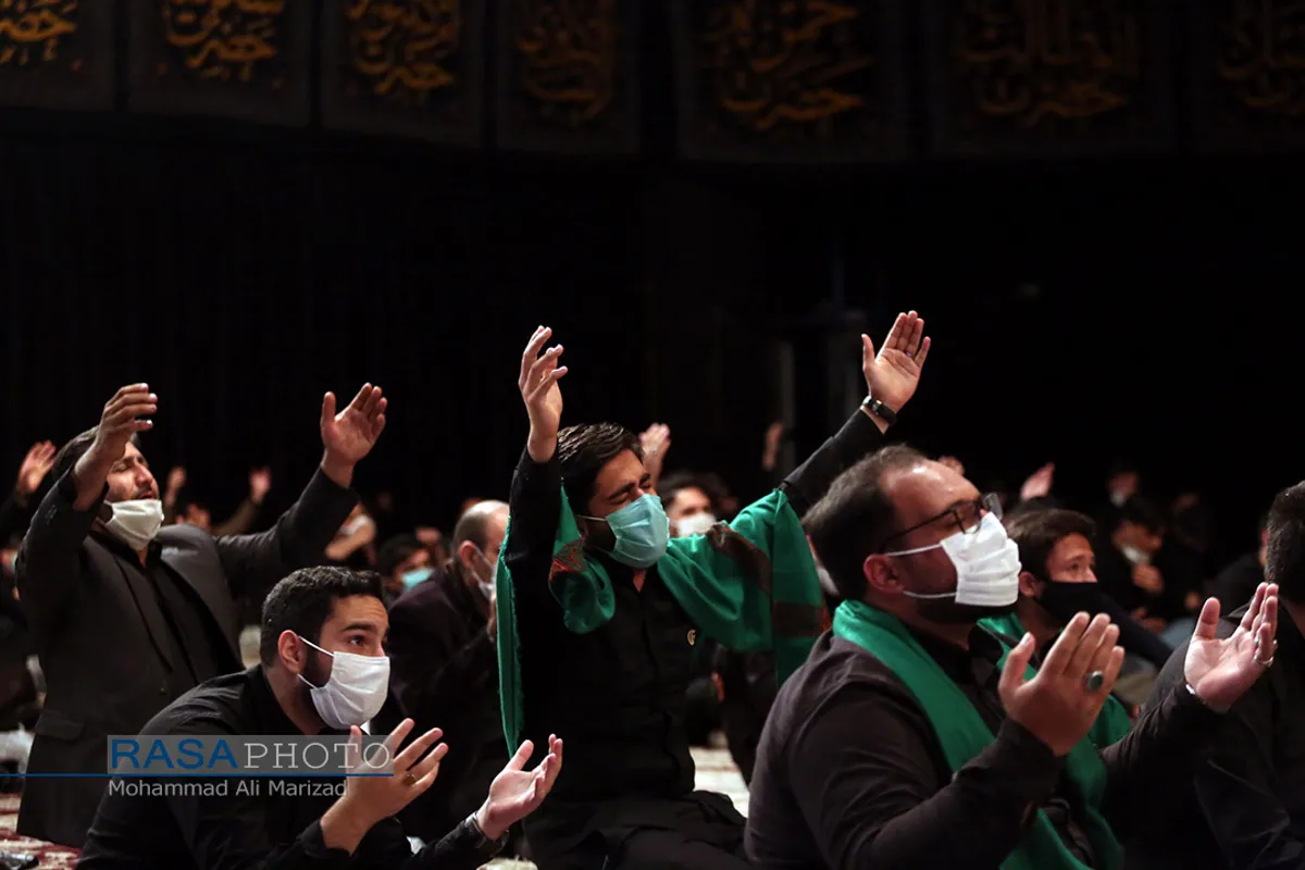 مراسم عزاداری دهه سوم ماه سفر در حسینیه آیت الله شاهرودی در مشهد