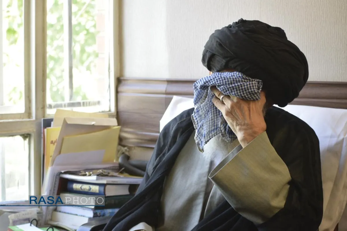دیدار مدیرعامل رسا با پدر شهید حجت الاسلام والمسلمین محمدعلی آل هاشم امام جمعه تبریز
