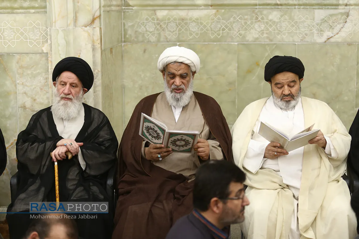 مراسم ختم آیت الله فاطمی&zwnj;نیا در مسجد اعظم قم