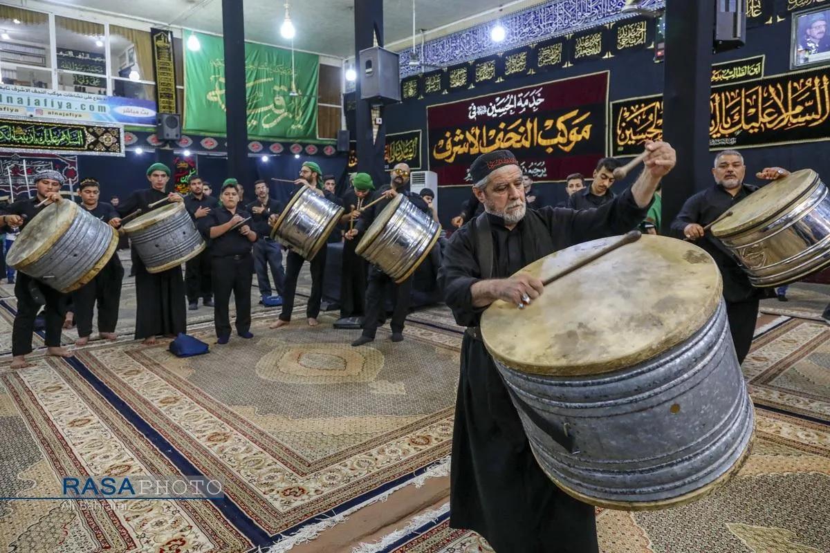 آیین سنتی &laquo;مشق شمشیر&raquo; نجفی&zwnj;های مقیم قم